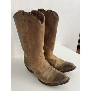 Eight Second Angel Women 10.5 Brown Leather Snip Toe Western Boot